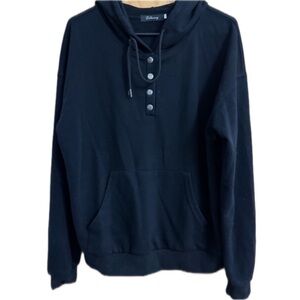 LILLUSORY Women's Long Sleeve Casual Pullover Hoodie Size M